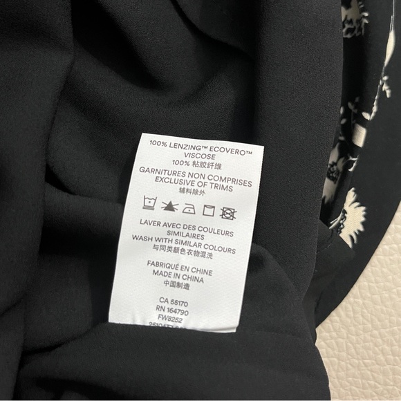 NWT - Frank & Oak Women’s 3/4 Puff Sleeve Floral Print Midi Dress - Size XS - Picture 13 of 13